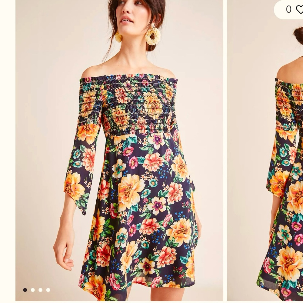 Farm Rio Sasha Off-The-Shoulder Dress